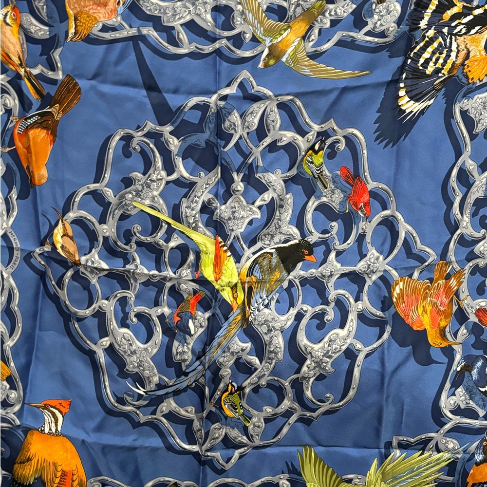 Blue Hermes scarf. Worn once